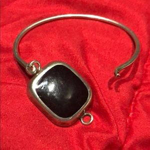 Onyx Bezel Bracelet Vintage